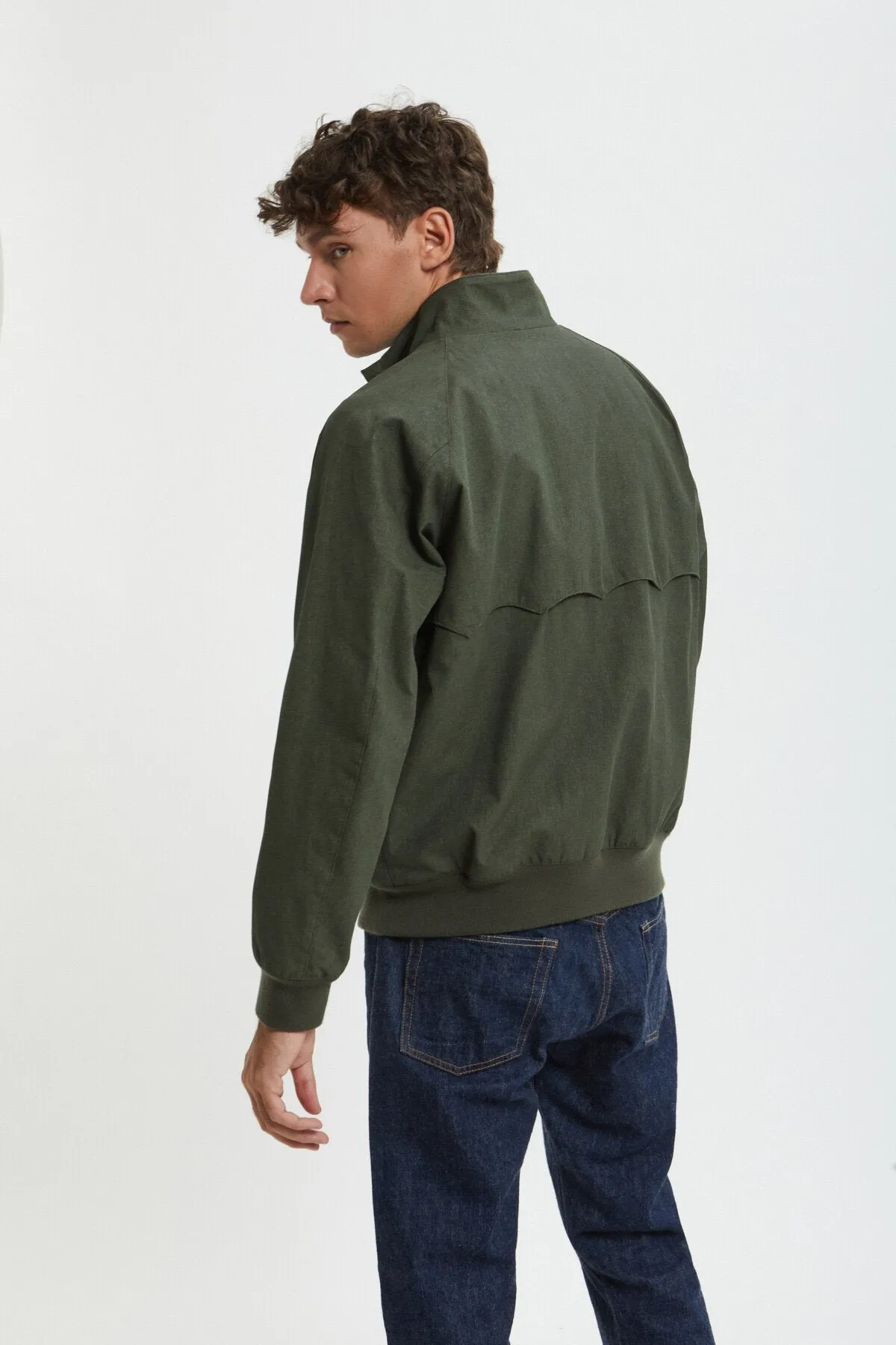 【Baracuta】Tent Cloth G9 Green 乾式上蠟軍帳布料G9綠色 sold by Blue Beach Denim product image thumbnail 3
