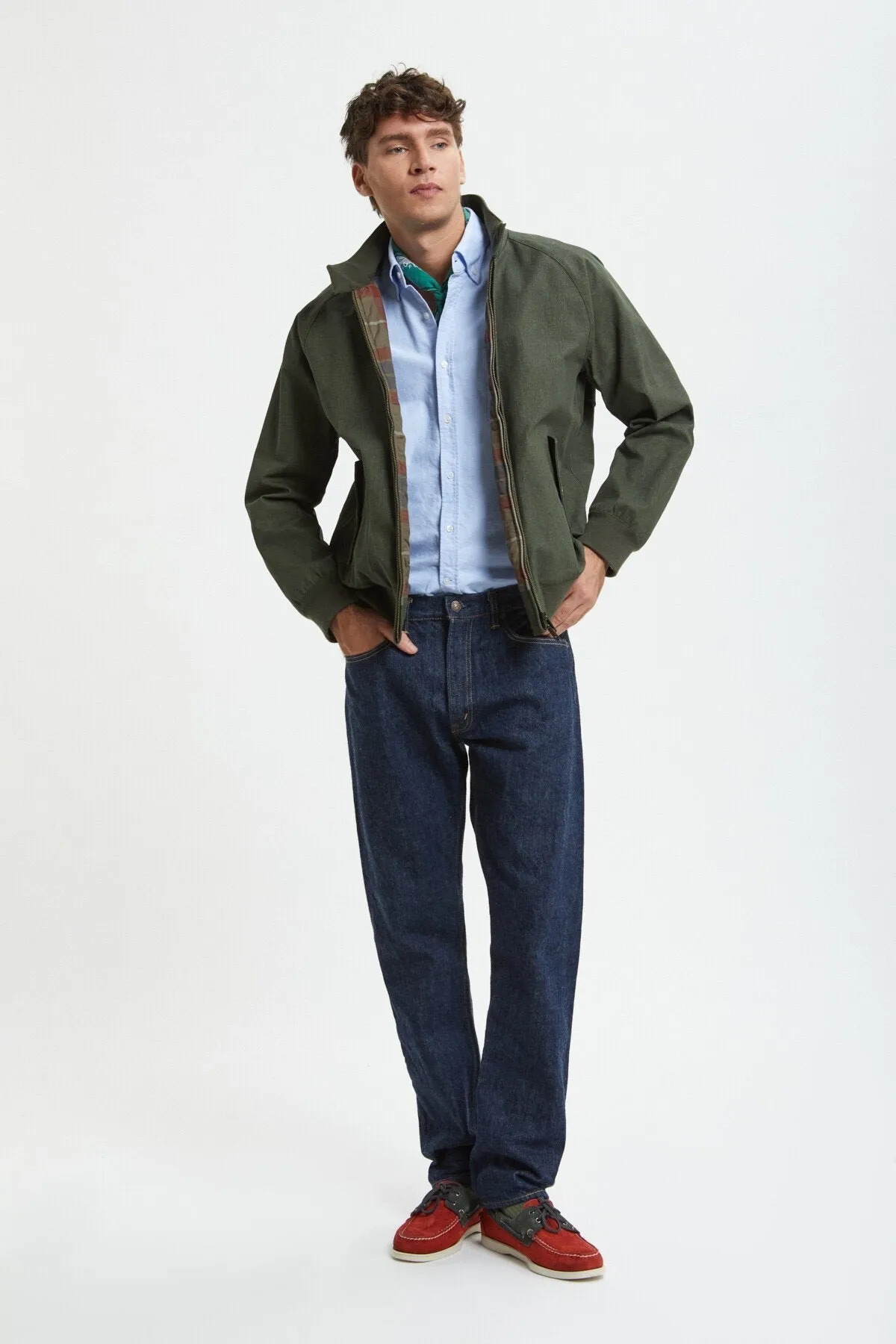 【Baracuta】Tent Cloth G9 Green 乾式上蠟軍帳布料G9綠色 sold by Blue Beach Denim product image thumbnail 4
