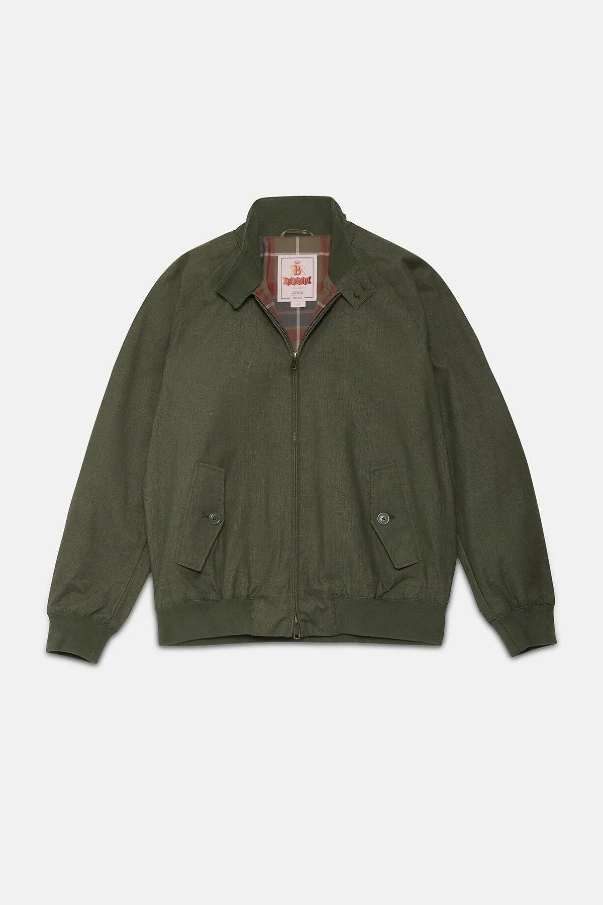 【Baracuta】Tent Cloth G9 Green 乾式上蠟軍帳布料G9綠色 sold by Blue Beach Denim