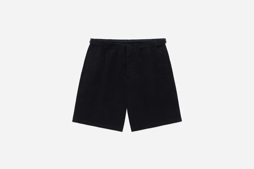 【3sixteen】Safari Shorts Black Twill 簡約狩獵短褲黑 sold by Blue Beach Denim