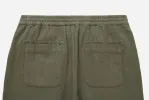 【3sixteen】Easy Pant Olive Cotton/Linen 淺綠色棉麻混紡休閒綁帶長褲 sold by Blue Beach Denim