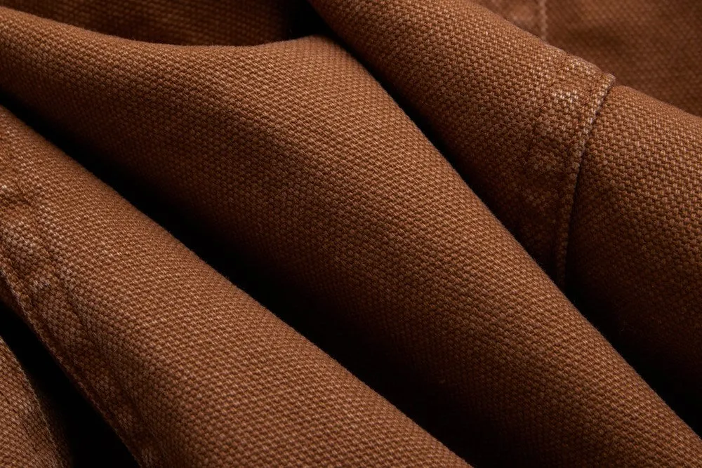 【3sixteen】Chore Jacket Rust Stonewash 輕水洗磚色帆布工作夾克 sold by Blue Beach Denim product image thumbnail 3