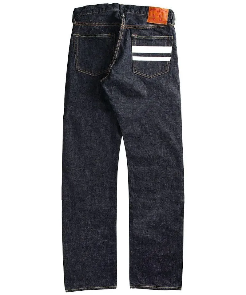 【MOMOTARO】0605SP 15.7oz Selvedge Denim 桃太郎出陣系列辛巴威棉直筒微錐形牛仔褲 sold by Blue Beach Denim