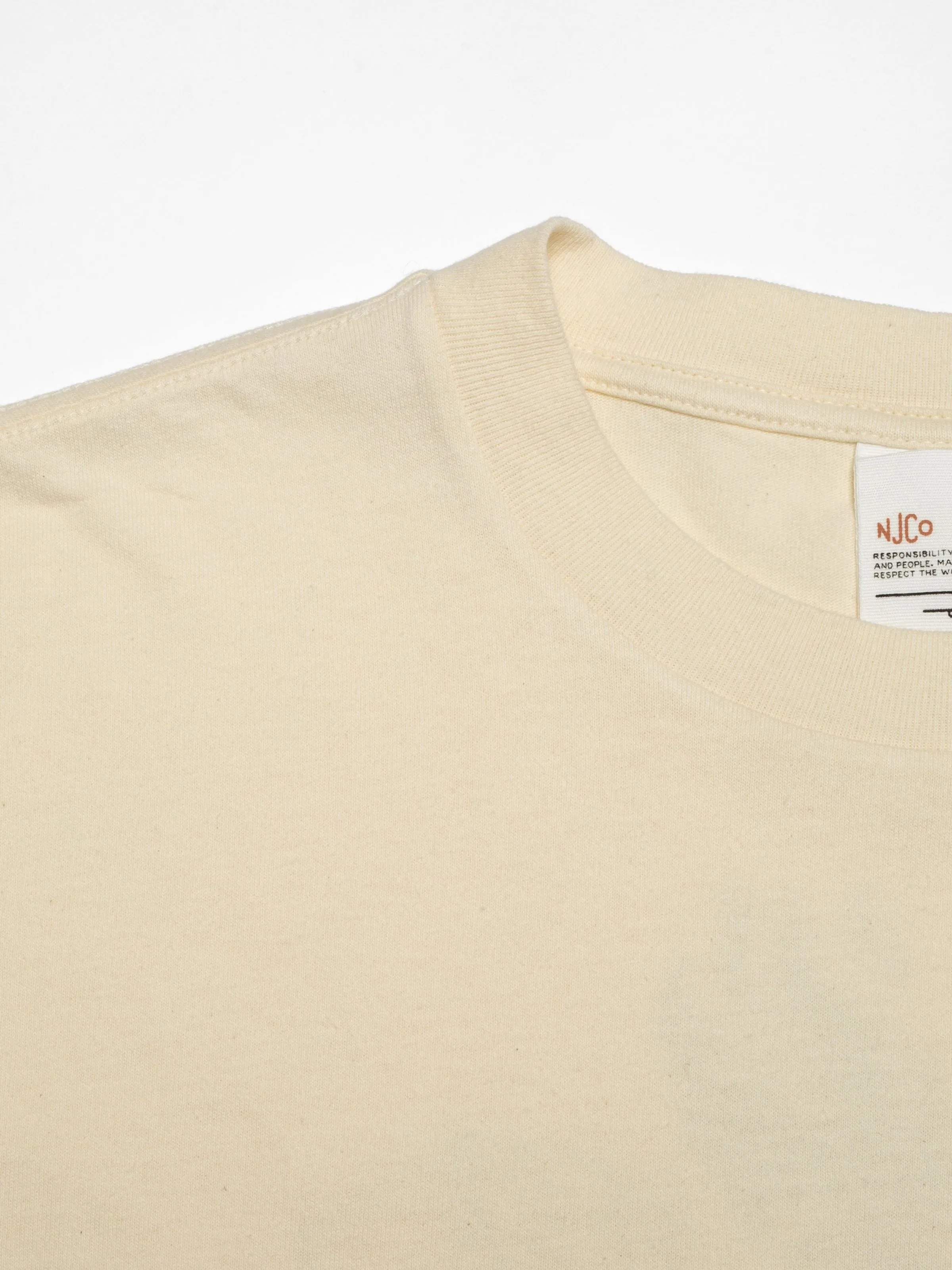 【Nudie Jeans】Koffe Fails T-Shirt Ecru 米白色短袖運氣超背圖 T sold by Blue Beach Denim product image thumbnail 4