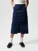 【Nudie Jeans】Boel Painter Denim Skirt Dark Blue 深藍水洗高腰畫家牛仔裙 sold by Blue Beach Denim