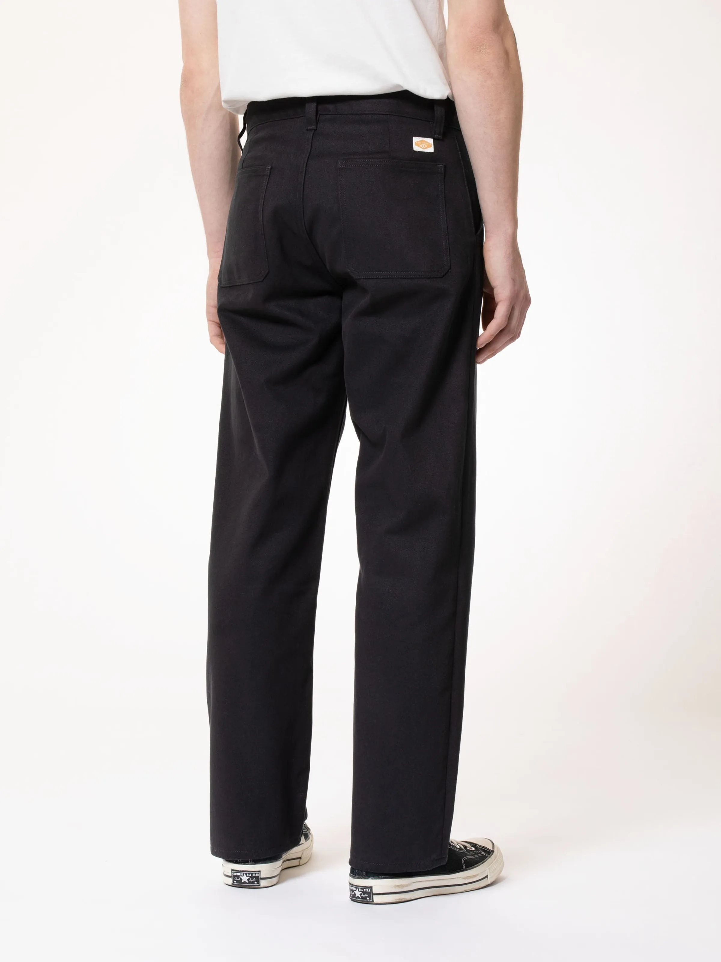 【Nudie Jeans】Tuff Tony Pants Black 黑色寬版直筒褲 sold by Blue Beach Denim product image thumbnail 4