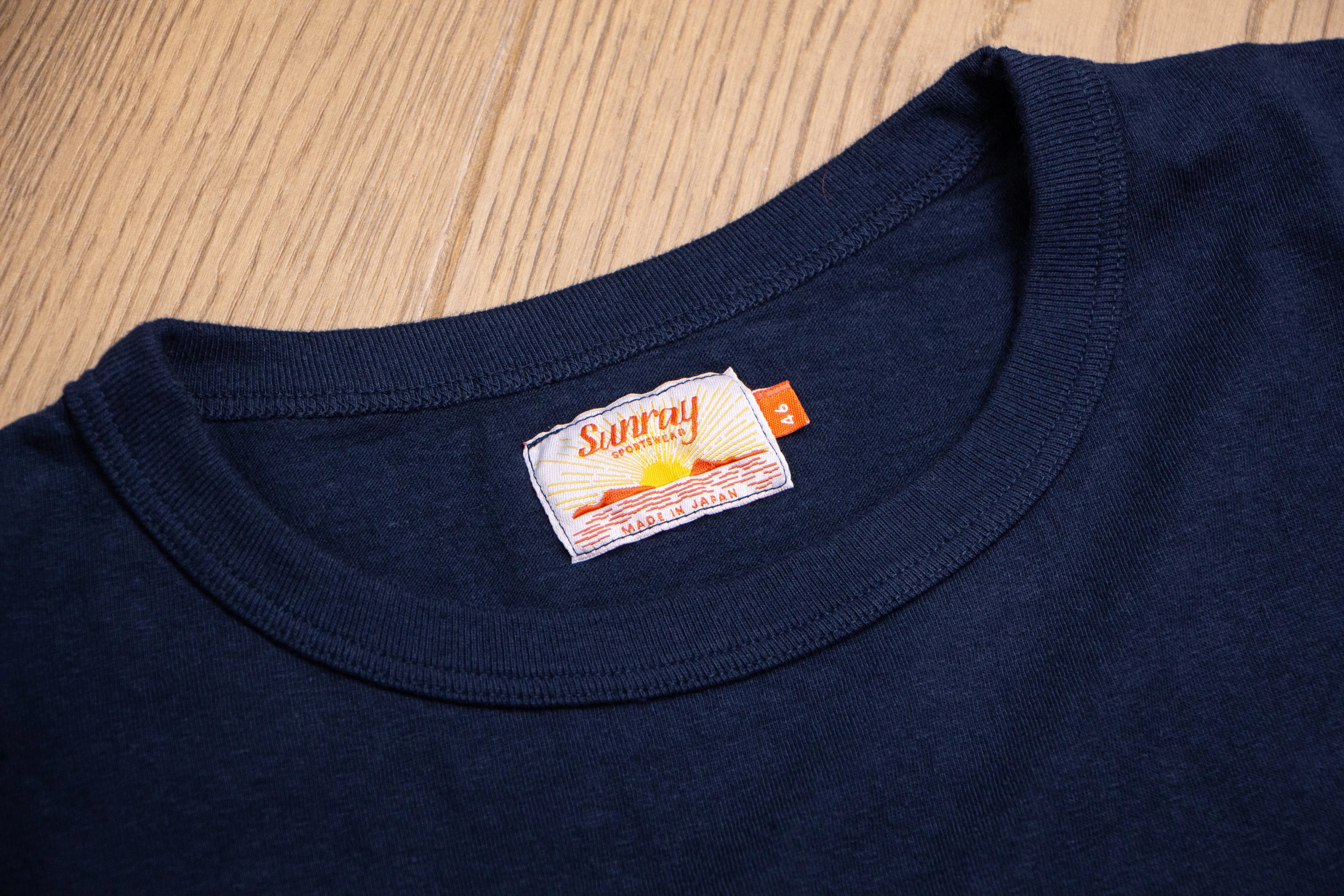 【Sunray】Haleiwa SS T-Shirt Dark Navy 深海藍圓筒織重磅短袖T恤 sold by Blue Beach Denim product image thumbnail 2