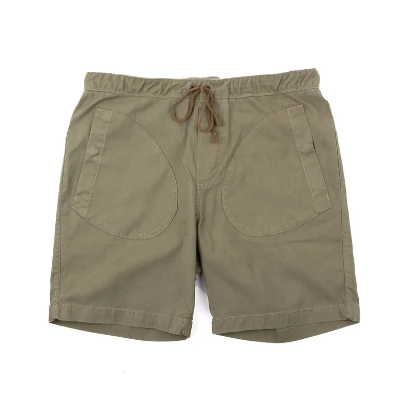【Freenote】 Deck Short Olive 橄欖綠甲板短褲 sold by Blue Beach Denim