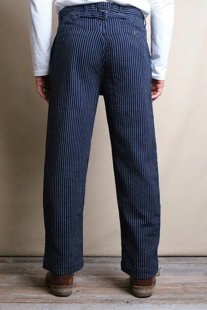 【Freenote】Western Pant Blue Dobby Stripe 藍色多比織條紋西部直筒長褲 sold by Blue Beach Denim product image thumbnail 5