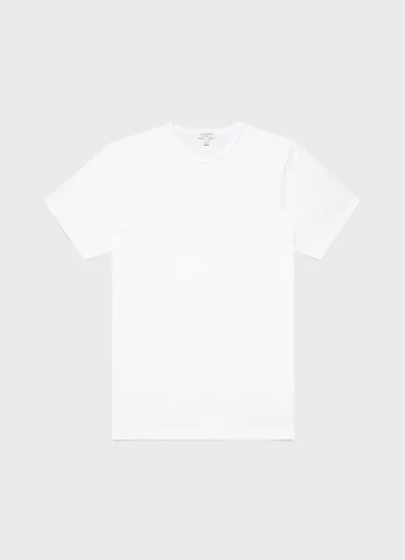 【Sunspel】SS Crew Neck T-Shirt White 白色頂級匹馬棉經典短袖Tee sold by Blue Beach Denim