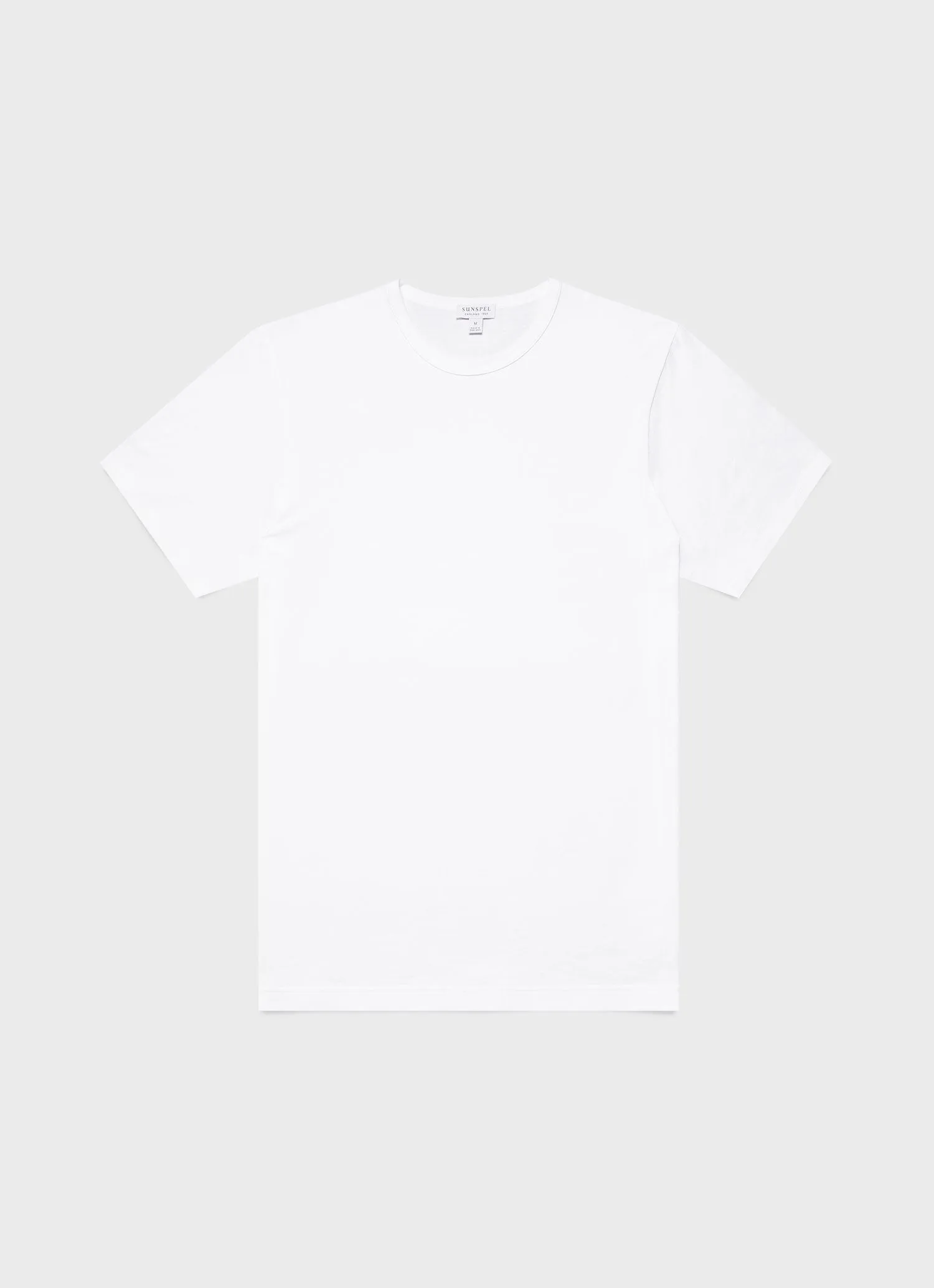 【Sunspel】SS Crew Neck T-Shirt White 白色頂級匹馬棉經典短袖Tee sold by Blue Beach Denim