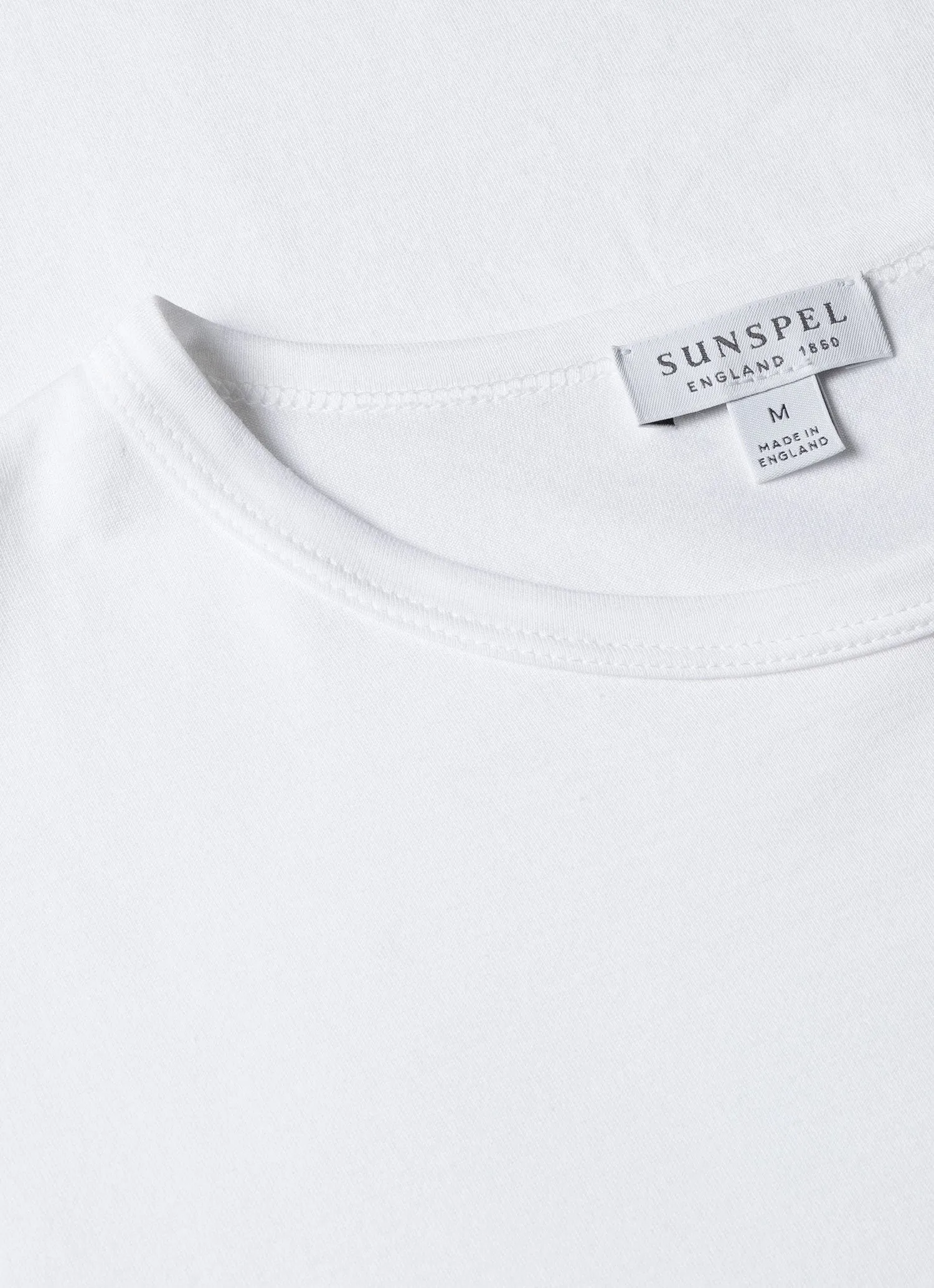 【Sunspel】SS Crew Neck T-Shirt White 白色頂級匹馬棉經典短袖Tee sold by Blue Beach Denim product image thumbnail 5