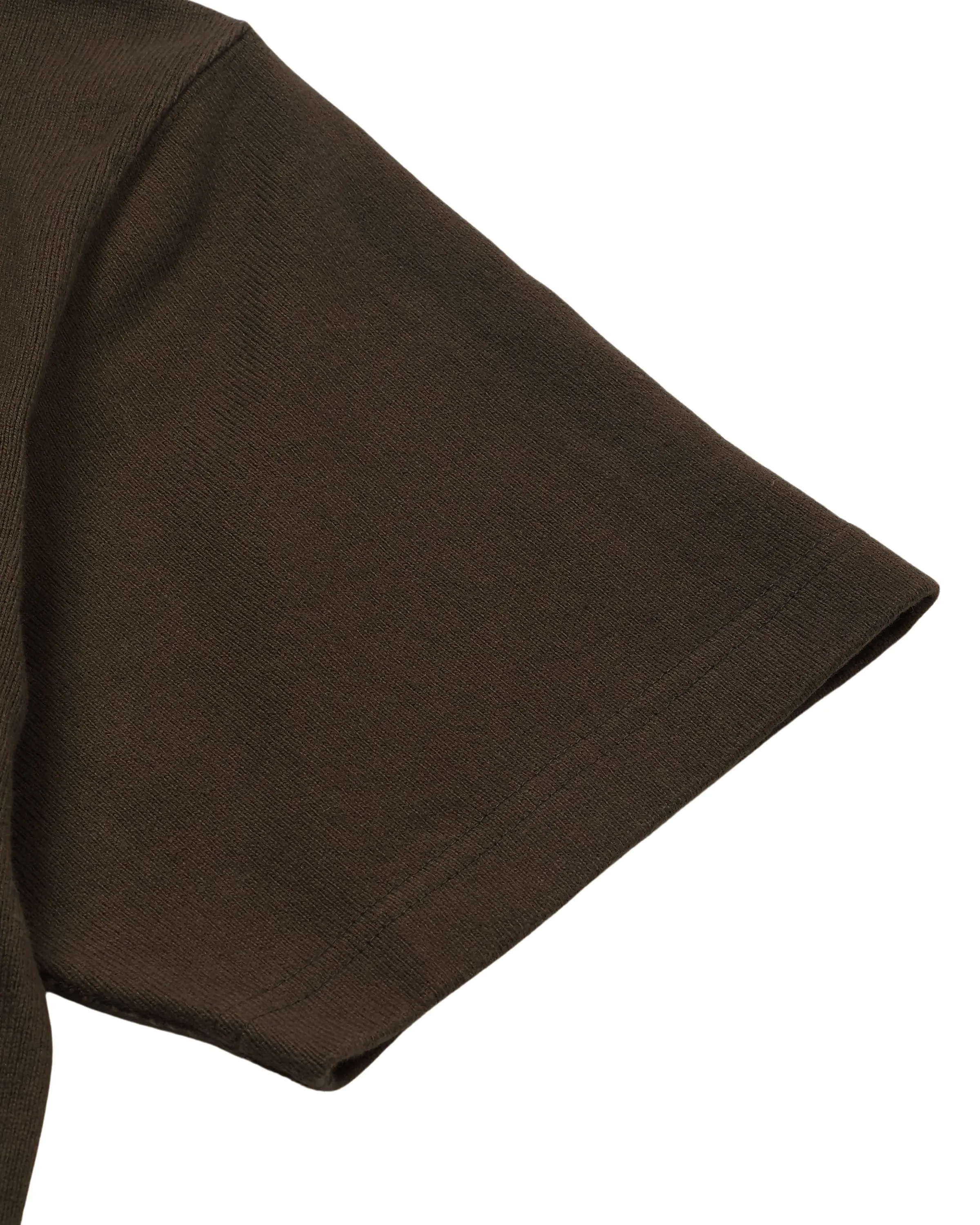 【Wonder Looper】Crewneck T-shirt - Double Heavyweight - Khaki Green 卡其綠雙倍超重量級圓織短T sold by Blue Beach Denim product image thumbnail 4