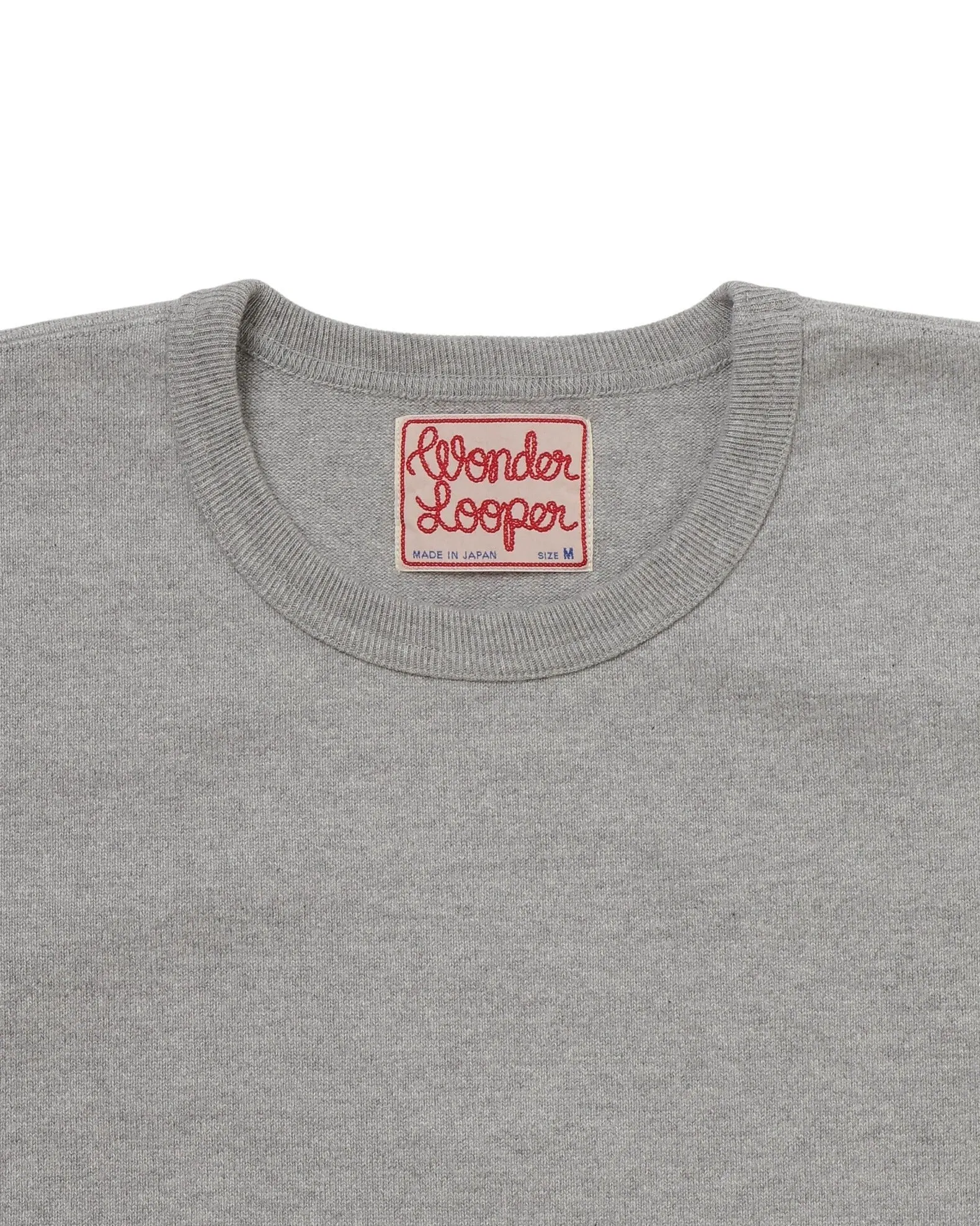 【Wonder Looper】Crewneck T-shirt - Double Heavyweight - Heather Grey 希式灰雙倍超重量級圓織短T sold by Blue Beach Denim product image thumbnail 3