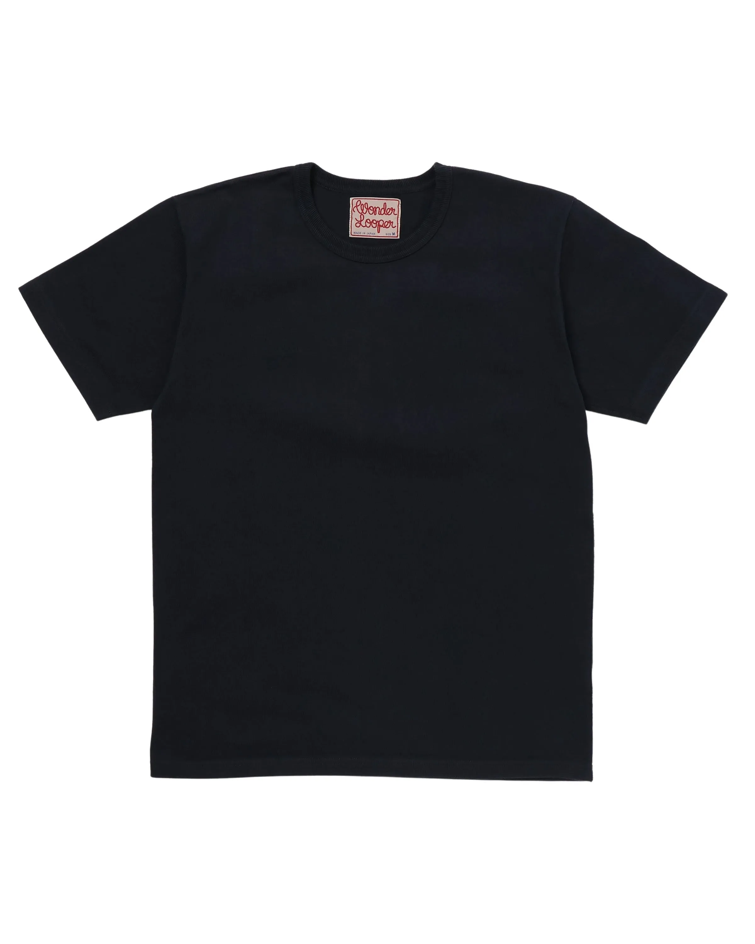 【Wonder Looper】Crewneck T-shirt Double Heavyweight Navy 海藍雙層超重磅圓領短袖T sold by Blue Beach Denim