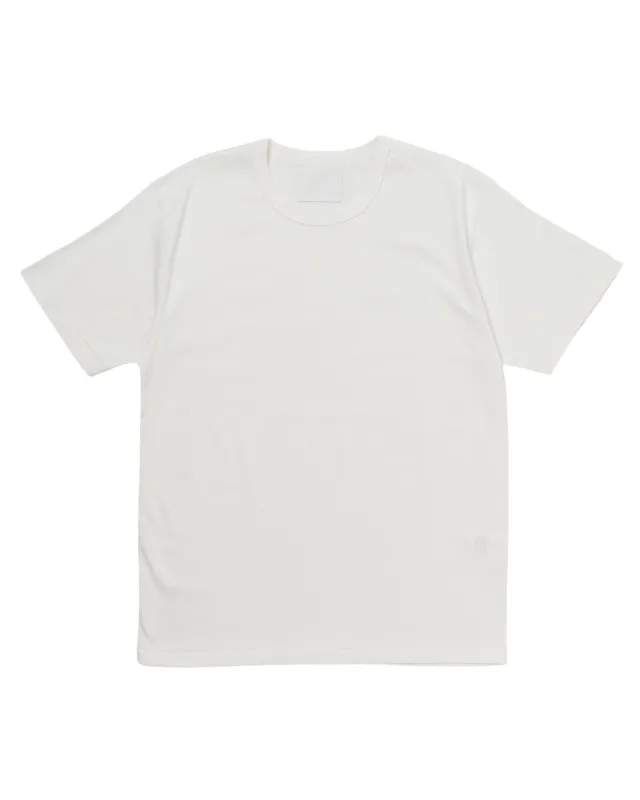 【Wonder Looper】Crewneck T-shirt - Ultimate Pima Tsuriami - White 白色頂級匹馬棉圓領短袖T sold by Blue Beach Denim