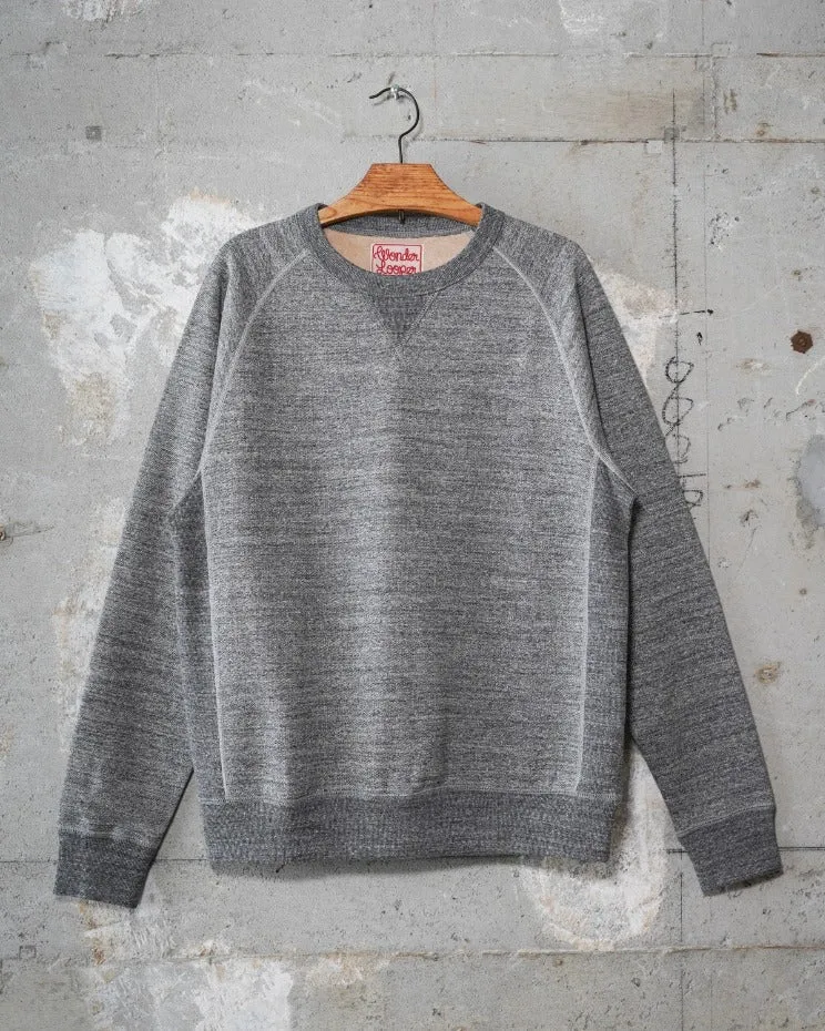 【Wonder Looper】Pullover Crewneck - Fleeced Foxfibre® - Charcoal 炭灰色狐狸棉圓領衛衣 sold by Blue Beach Denim