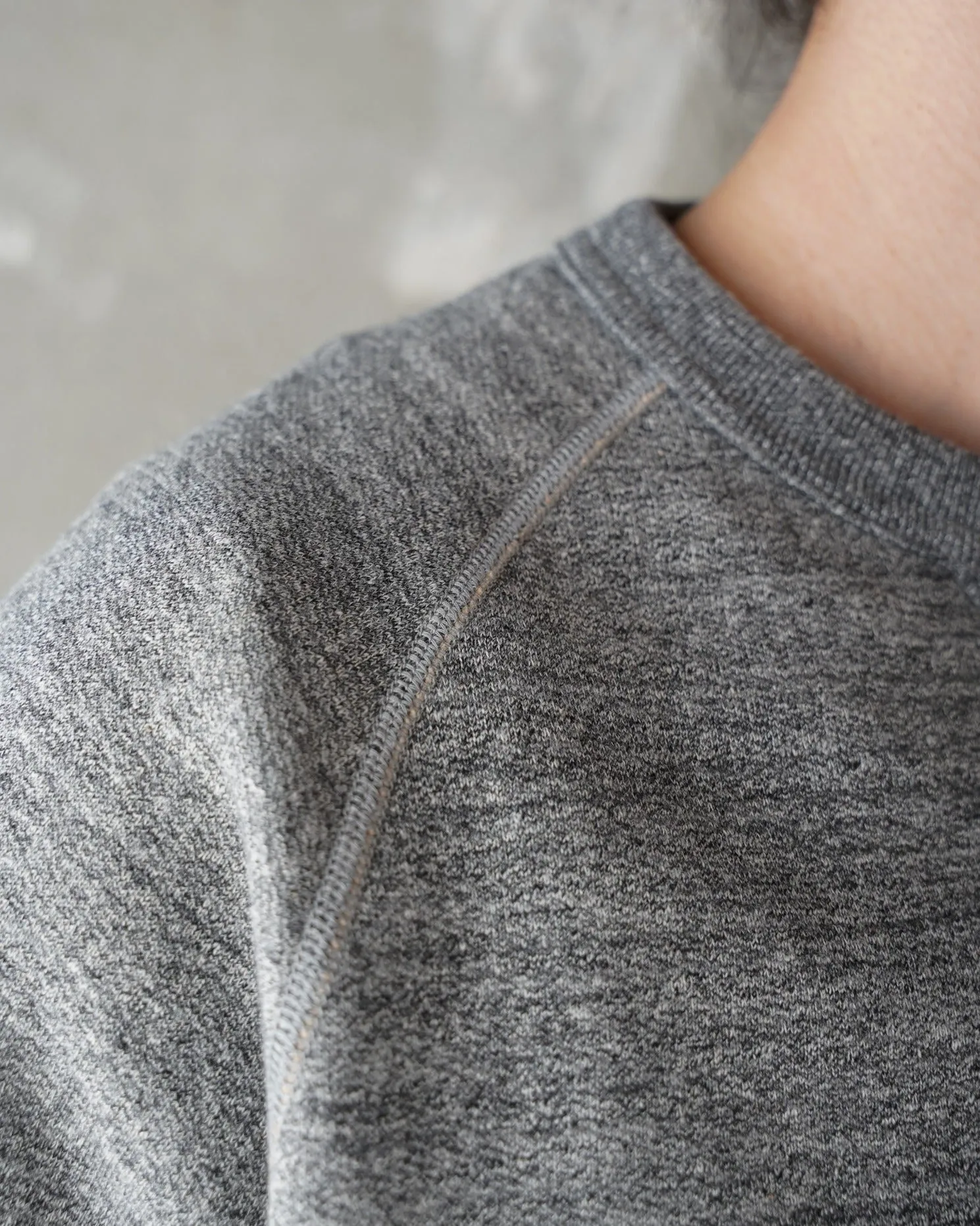 【Wonder Looper】Pullover Crewneck - Fleeced Foxfibre® - Charcoal 炭灰色狐狸棉圓領衛衣 sold by Blue Beach Denim product image thumbnail 5