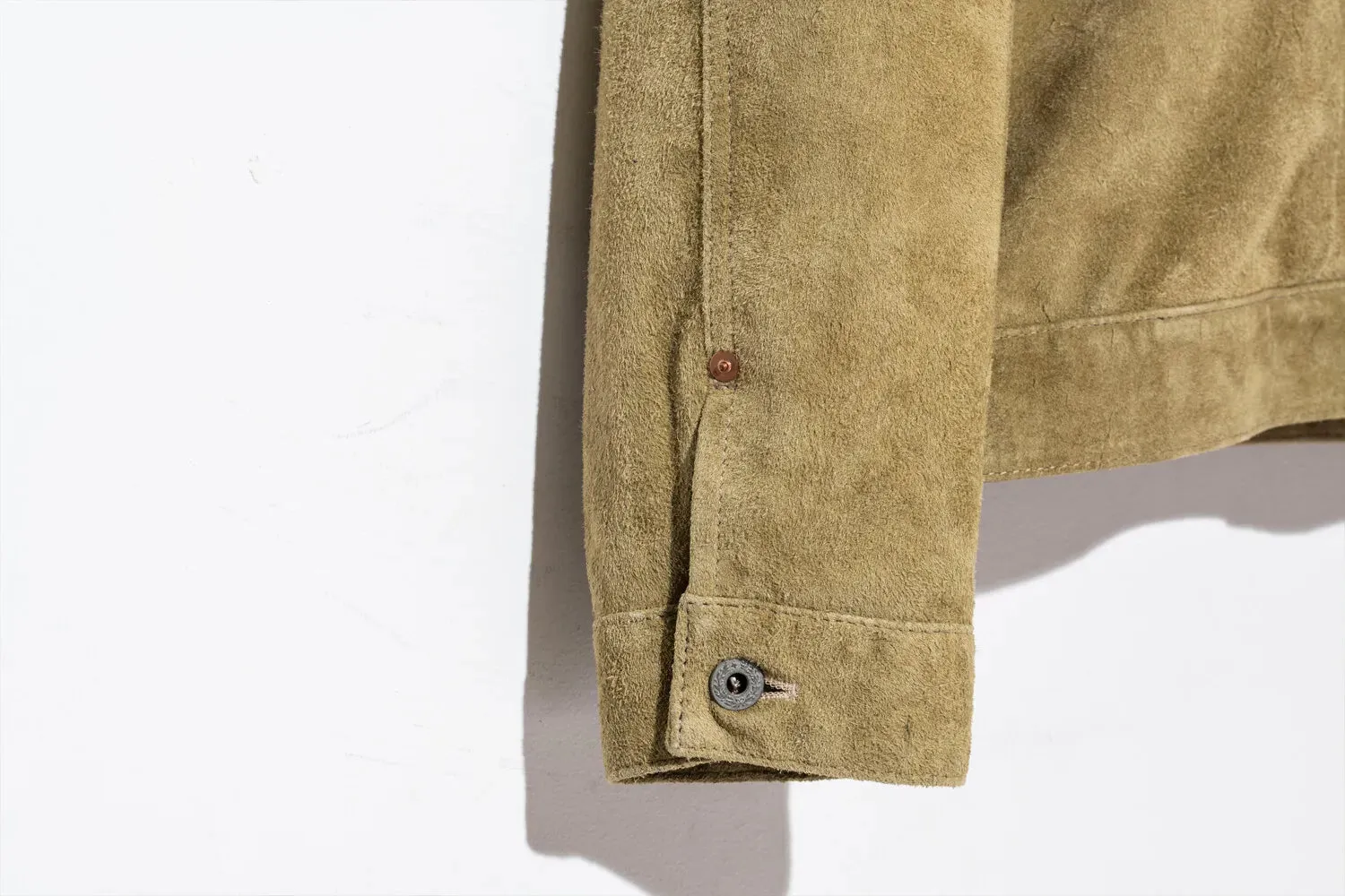 【Y'2 Leather】HSB 140-T Khaki Horse Roughout WWII Type I 卡其馬革反皮大戰版一代夾克 sold by Blue Beach Denim product image thumbnail 5