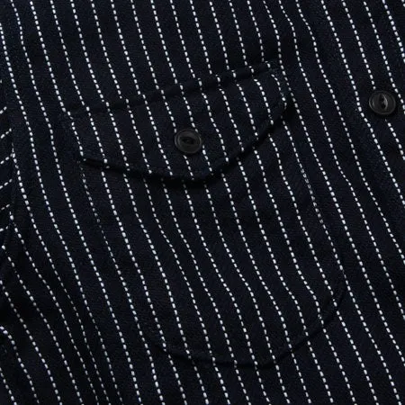 【UES】Indigo Stripe Flannel Shirt 靛藍拔染條紋法蘭絨襯衫 sold by Blue Beach Denim product image thumbnail 5