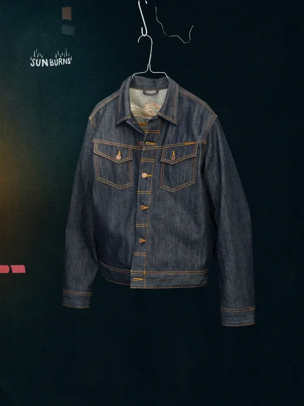 【Nudie Jeans】Conny Denim Jacket Sunburns 14.2oz 限量燒曬系列原色牛仔外套 sold by Blue Beach Denim