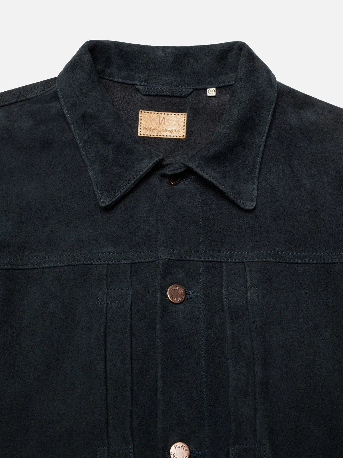 【Nudie Jeans】Dante II Suede Jacket Navy 海藍色山羊麂皮一代皮衣 sold by Blue Beach Denim product image thumbnail 3