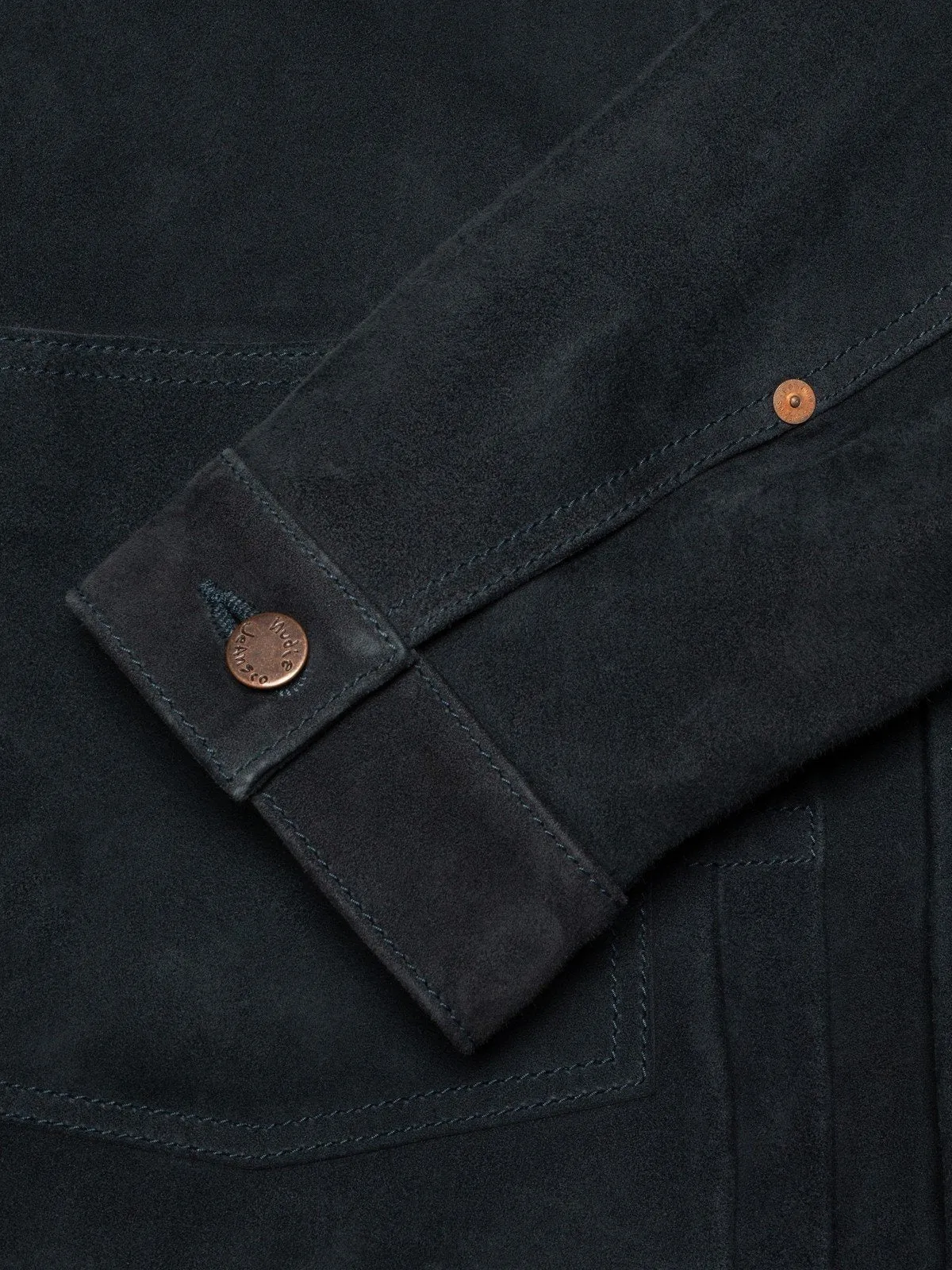【Nudie Jeans】Dante II Suede Jacket Navy 海藍色山羊麂皮一代皮衣 sold by Blue Beach Denim product image thumbnail 5