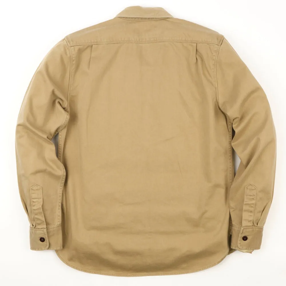【Freenote】Utility Khaki 石洗卡其沙丁布工作襯衫 sold by Blue Beach Denim product image thumbnail 3