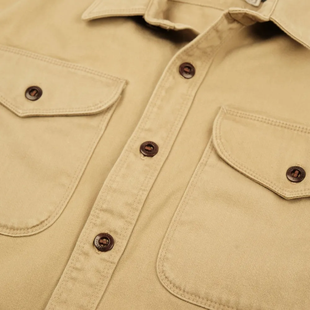 【Freenote】Utility Khaki 石洗卡其沙丁布工作襯衫 sold by Blue Beach Denim product image thumbnail 4