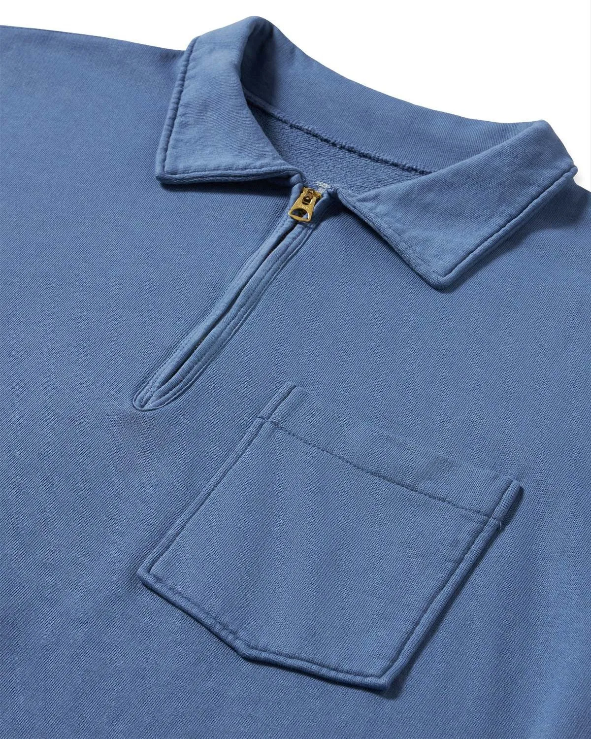 【Fortela】Yale Sweatshirt Cotton Colletto E Zip Indaco 復古藍染耶魯大學長袖運動衫 sold by Blue Beach Denim product image thumbnail 3