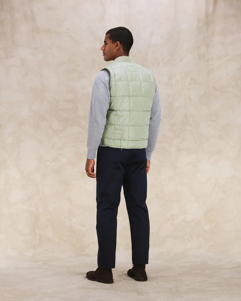 【Fortela】Vest1 Nylon Padded Vest LIGHT GREEN 復古綠鋪棉背心 sold by Blue Beach Denim product image thumbnail 3