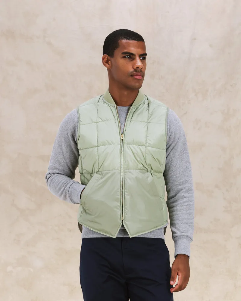 【Fortela】Vest1 Nylon Padded Vest LIGHT GREEN 復古綠鋪棉背心 sold by Blue Beach Denim product image thumbnail 4