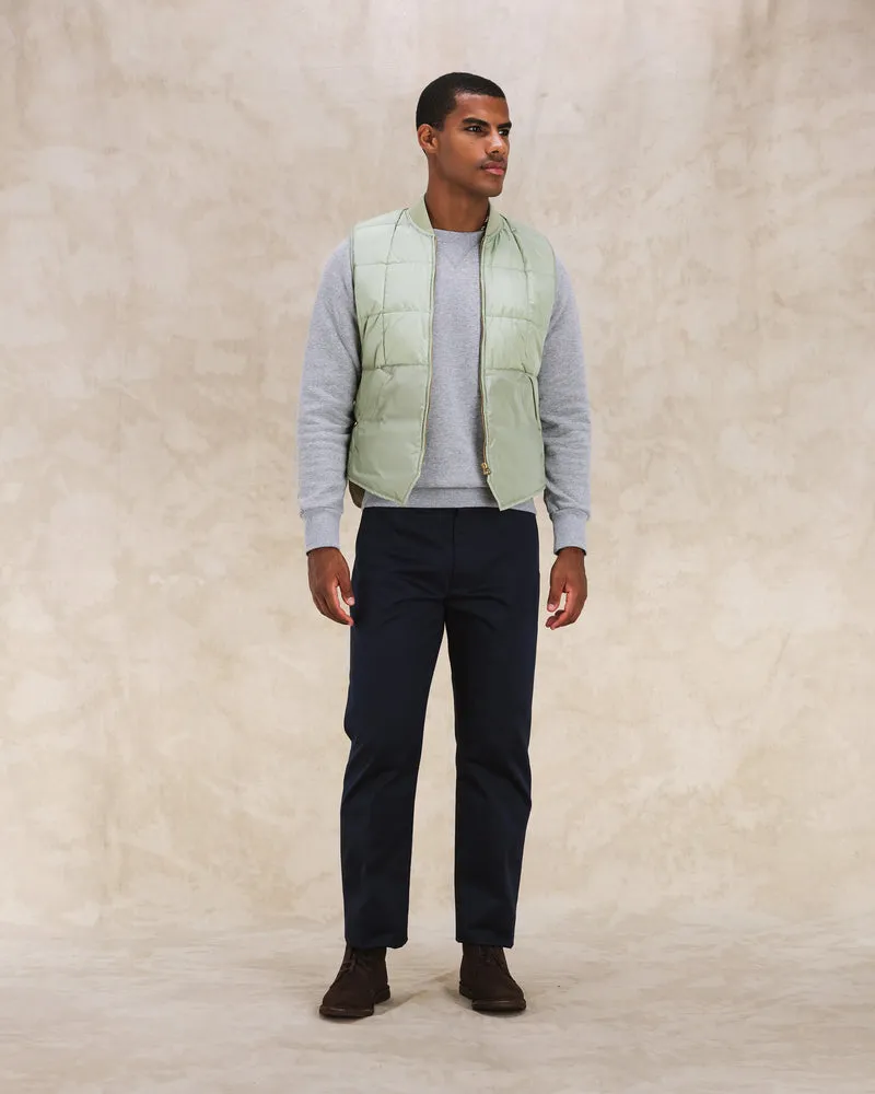 【Fortela】Vest1 Nylon Padded Vest LIGHT GREEN 復古綠鋪棉背心 sold by Blue Beach Denim product image thumbnail 2