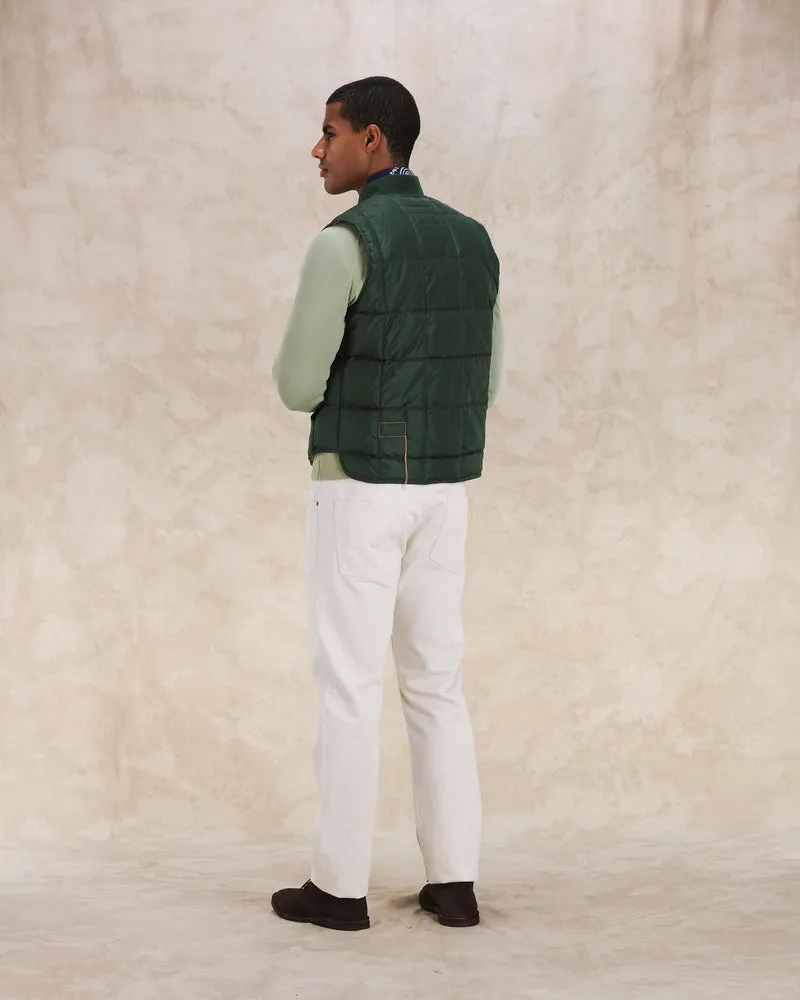 【Fortela】Vest1 Nylon Padded Vest GREEN 森林綠鋪棉背心 sold by Blue Beach Denim product image thumbnail 3