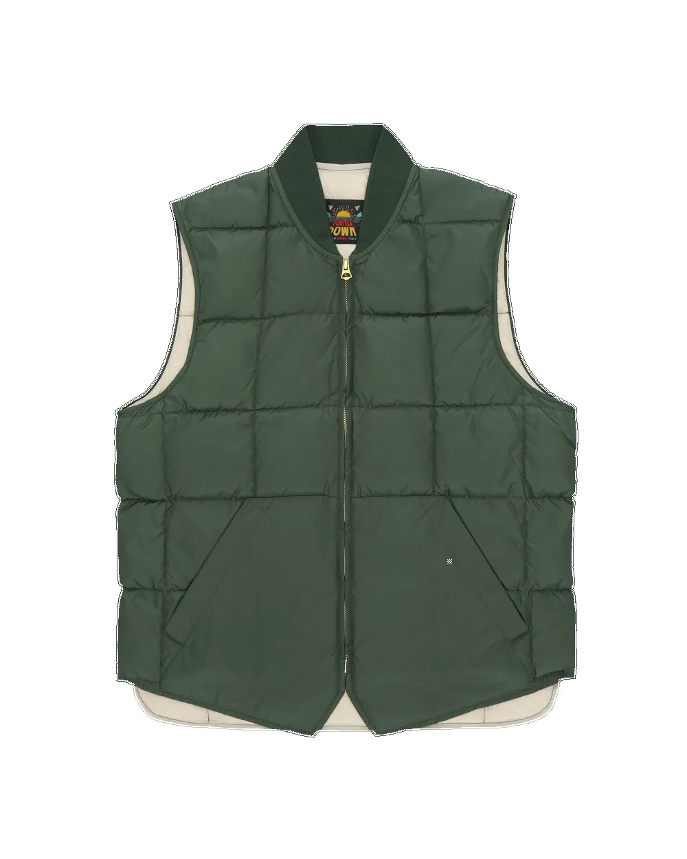 【Fortela】Vest1 Nylon Padded Vest GREEN 森林綠鋪棉背心 sold by Blue Beach Denim