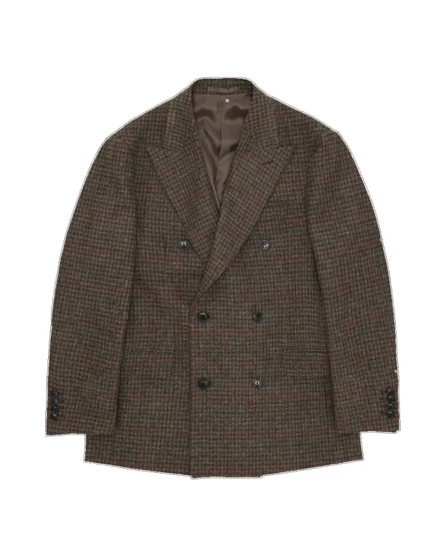 【Fortela】Corrado Double-Breasted Shetland Wool Jacket 科拉多設得蘭羊毛雙排扣西裝外套 sold by Blue Beach Denim