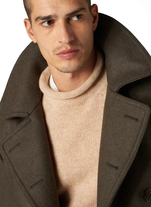 【Fortela】Peacoat Jacket Double-Breasted Wool Green 義大利縮絨羊毛海軍大衣復古綠 sold by Blue Beach Denim product image thumbnail 4