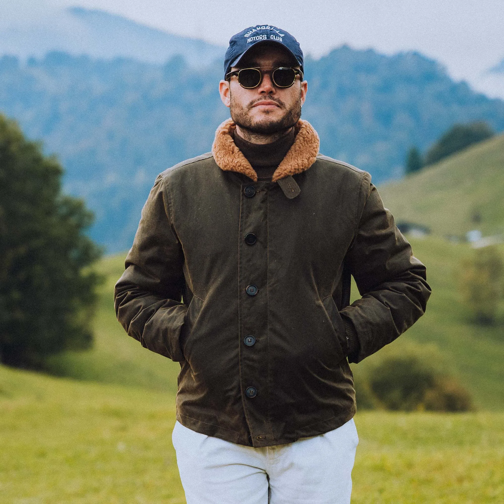 【Shangri-La Heritage】“Deck” N-1 Army Green Waxed Canvas Jacket 軍綠色油布海軍夾克 sold by Blue Beach Denim product image thumbnail 2