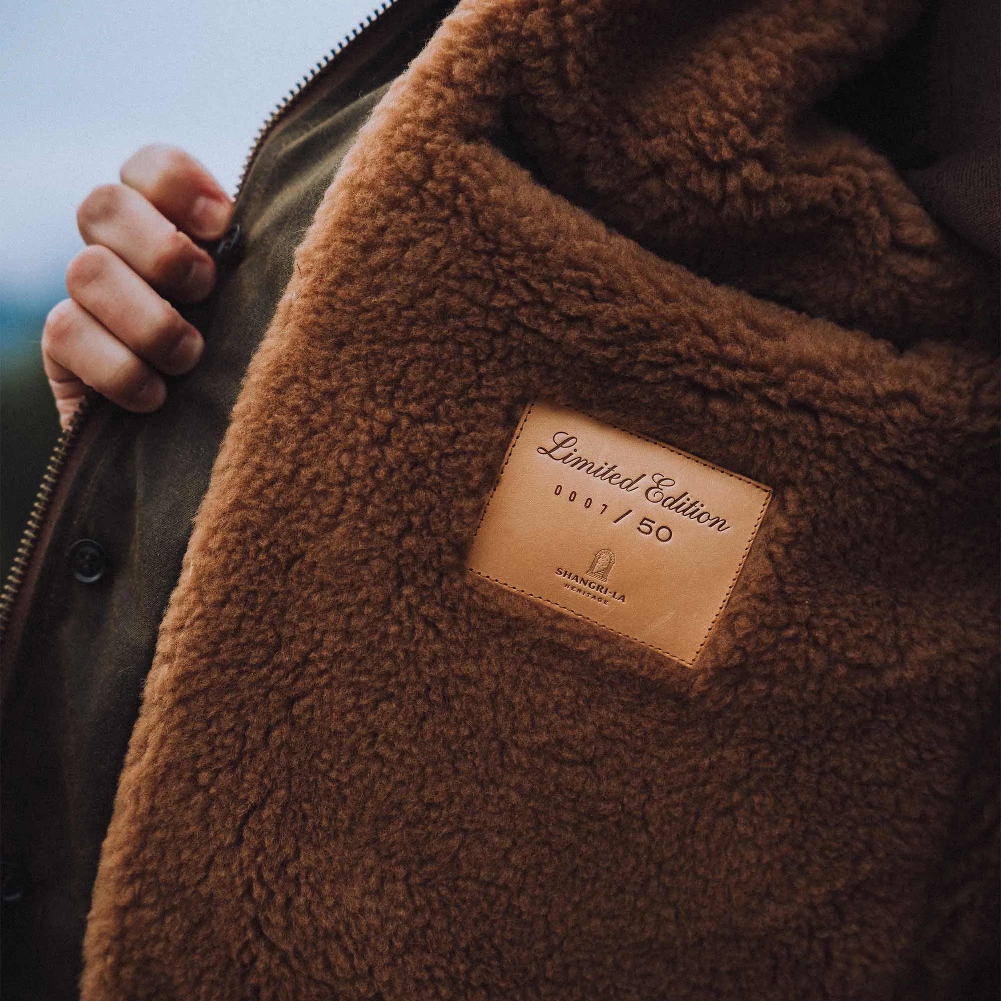 【Shangri-La Heritage】“Deck” N-1 Army Green Waxed Canvas Jacket 軍綠色油布海軍夾克 sold by Blue Beach Denim product image thumbnail 3