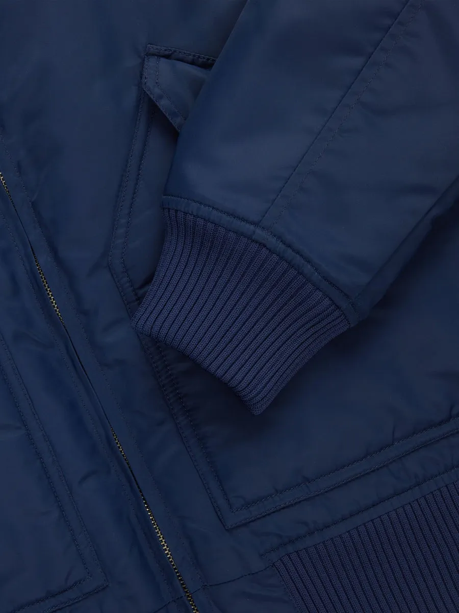 【3sixteen】CWU Flight Jacket Blue Aviator Satin 藍色緞面沙丁飛行夾克 sold by Blue Beach Denim product image thumbnail 5