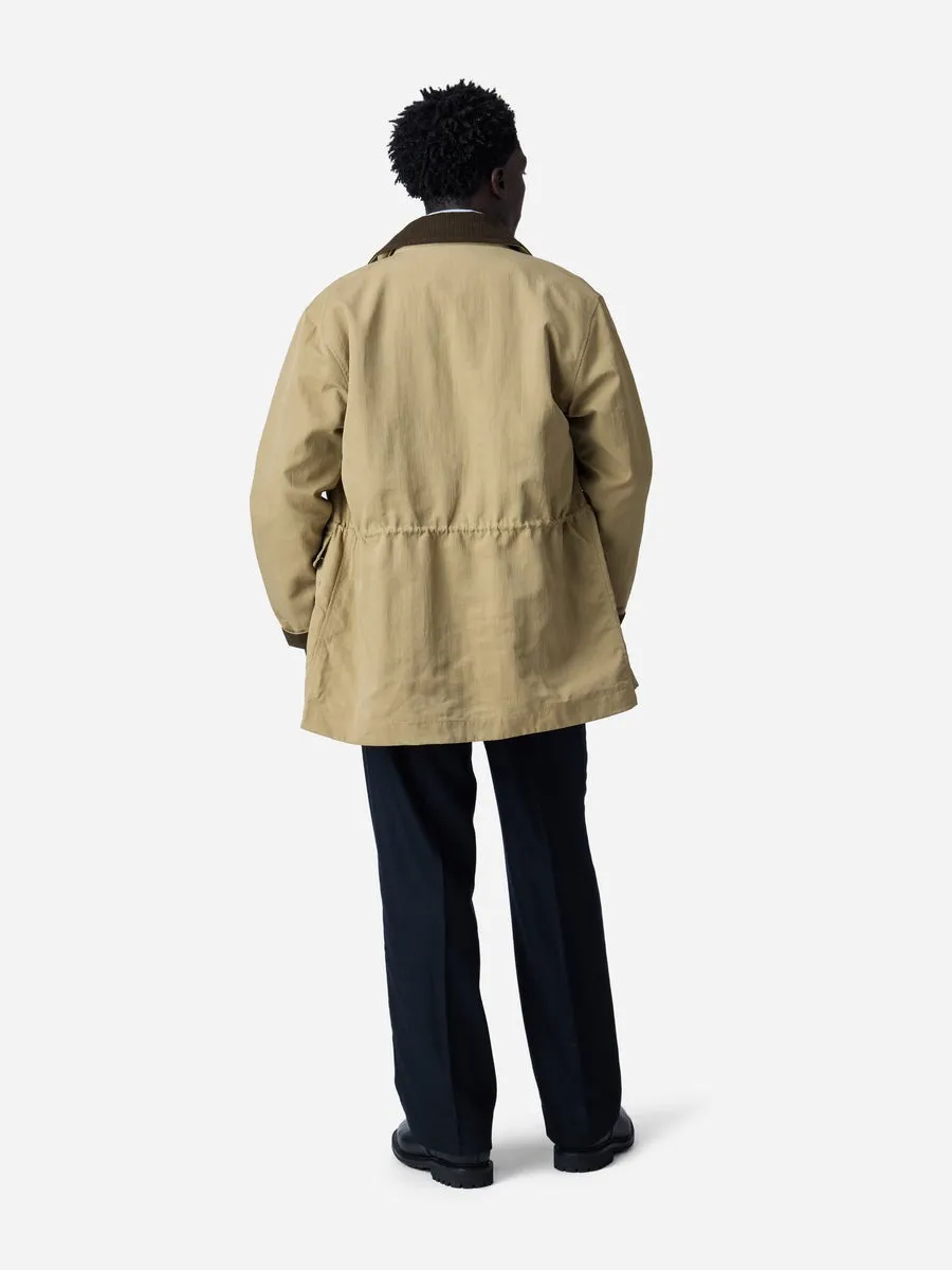 【3sixteen】Country Jacket Tan Waxed Nylon 米色防水尼龍乾蠟獵裝夾克 sold by Blue Beach Denim product image thumbnail 3
