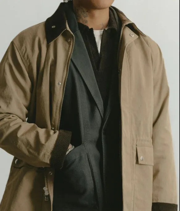 【3sixteen】Country Jacket Tan Waxed Nylon 米色防水尼龍乾蠟獵裝夾克 sold by Blue Beach Denim product image thumbnail 5