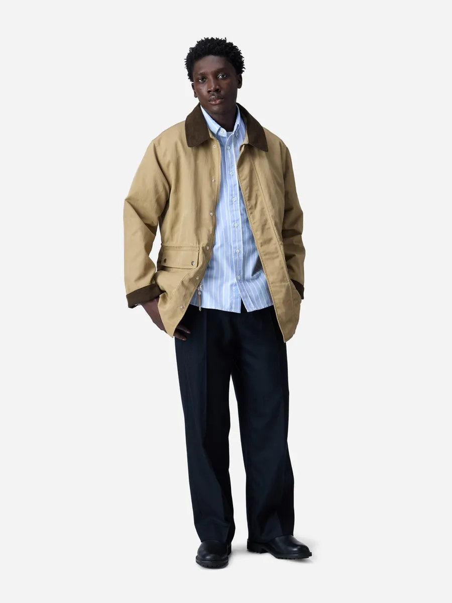 【3sixteen】Country Jacket Tan Waxed Nylon 米色防水尼龍乾蠟獵裝夾克 sold by Blue Beach Denim product image thumbnail 2