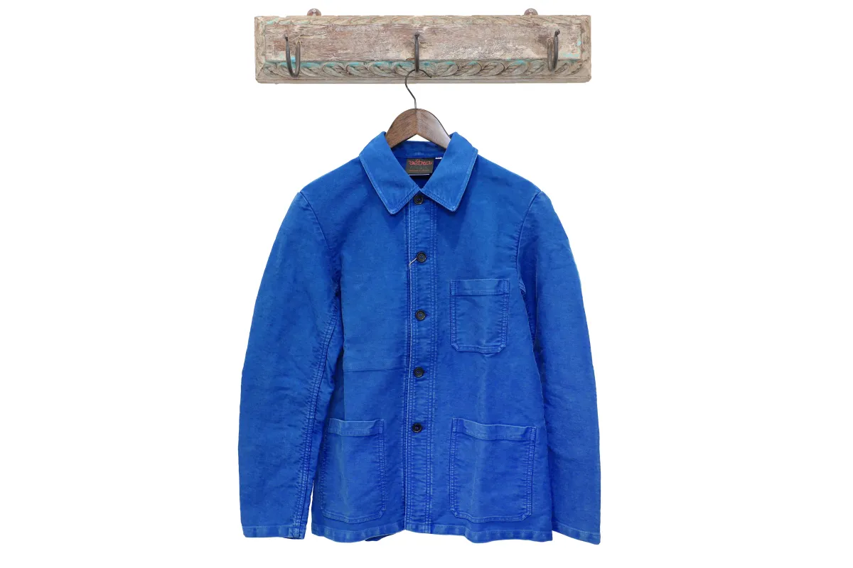 【Vetra】French Chore Jacket French Moleskin Hydrone 經典工作藍鼴鼠皮法式工作裝 sold by Blue Beach Denim