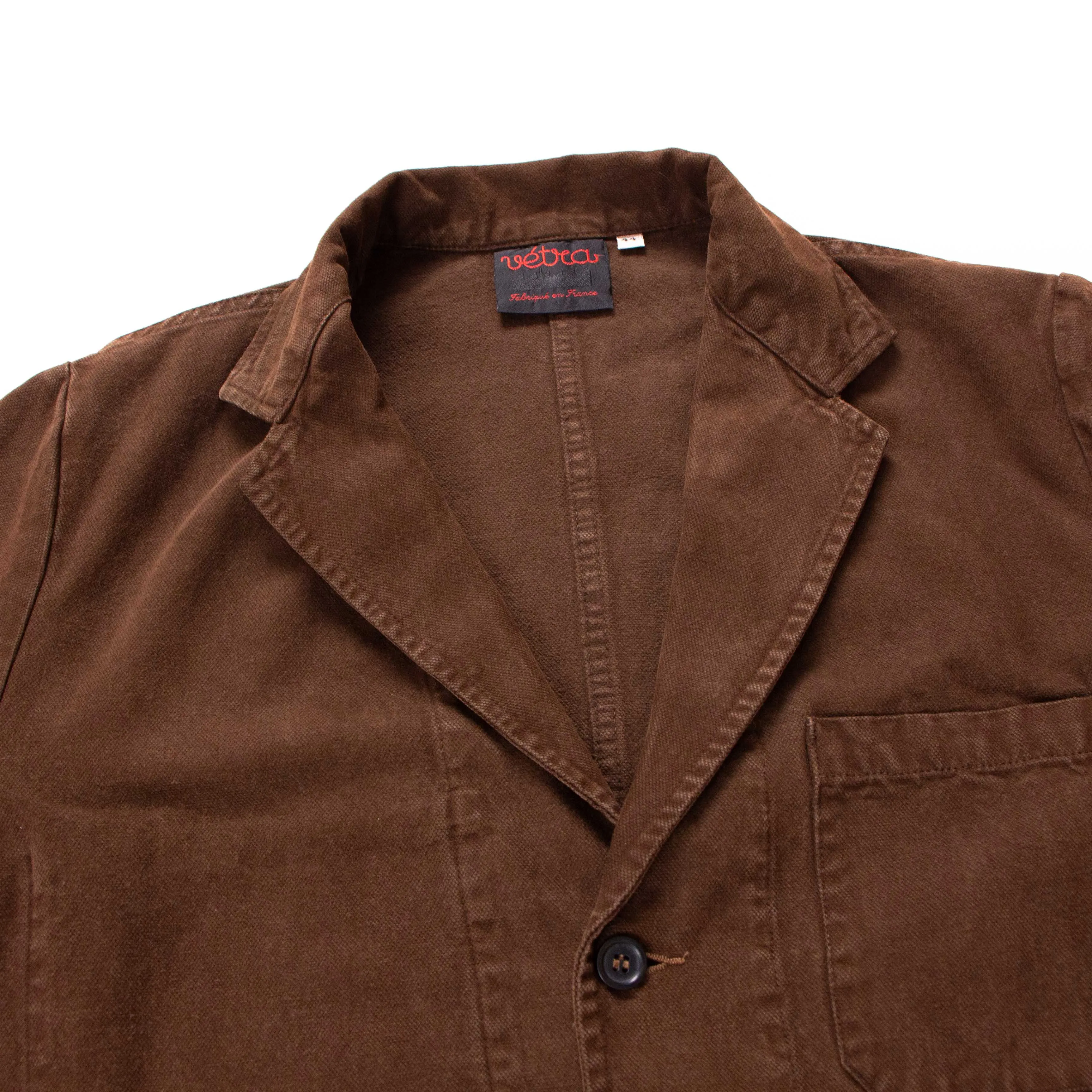 【Vetra】Conifer Brushed Canvas French Chore Blazer 松果棕磨毛帆布西裝領工作夾克 sold by Blue Beach Denim product image thumbnail 2