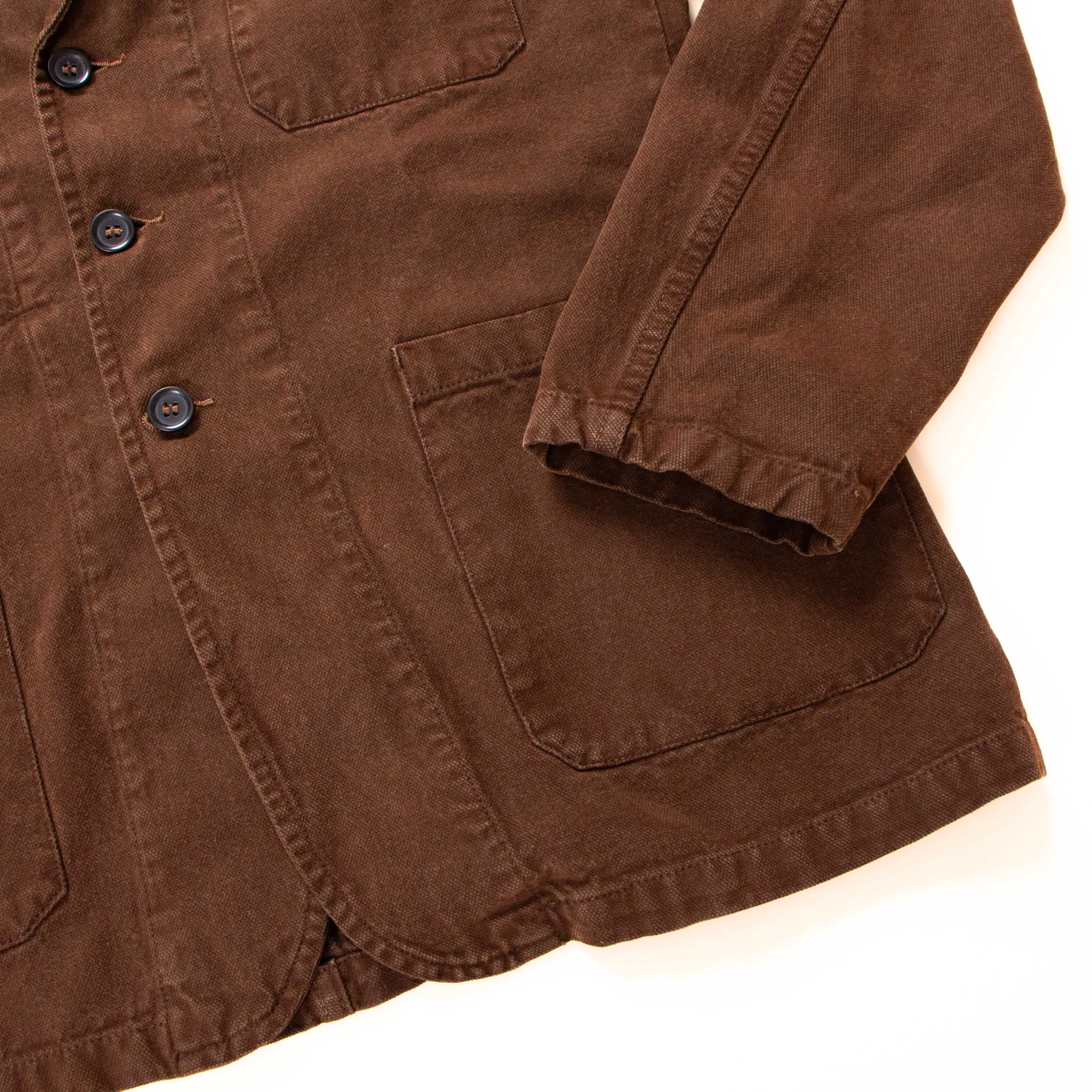 【Vetra】Conifer Brushed Canvas French Chore Blazer 松果棕磨毛帆布西裝領工作夾克 sold by Blue Beach Denim product image thumbnail 3