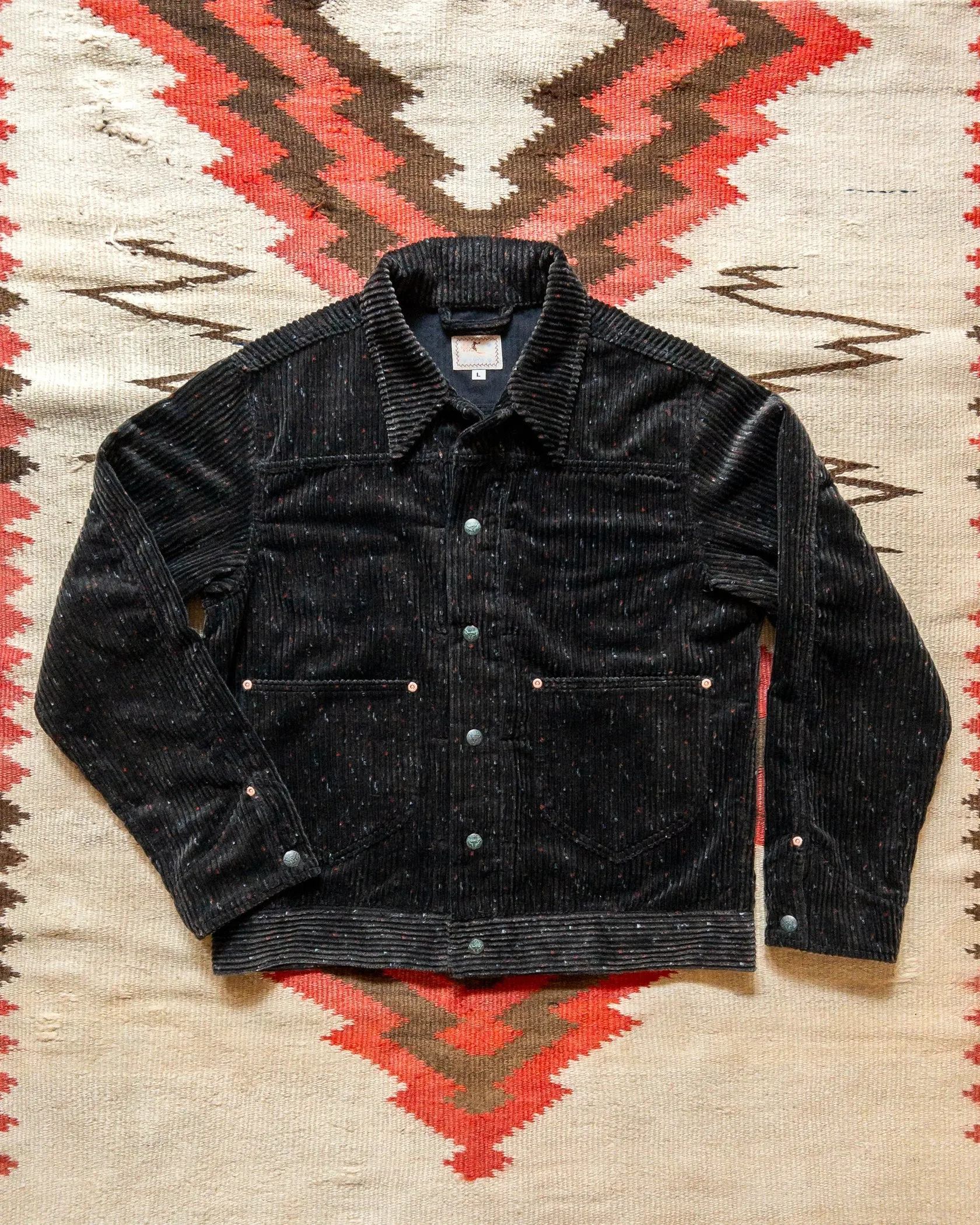 【WYTHE】Donegal Corduroy Ranch Jacket - Night Sky 夜黑棕多尼戈爾燈心絨牧場夾克 sold by Blue Beach Denim