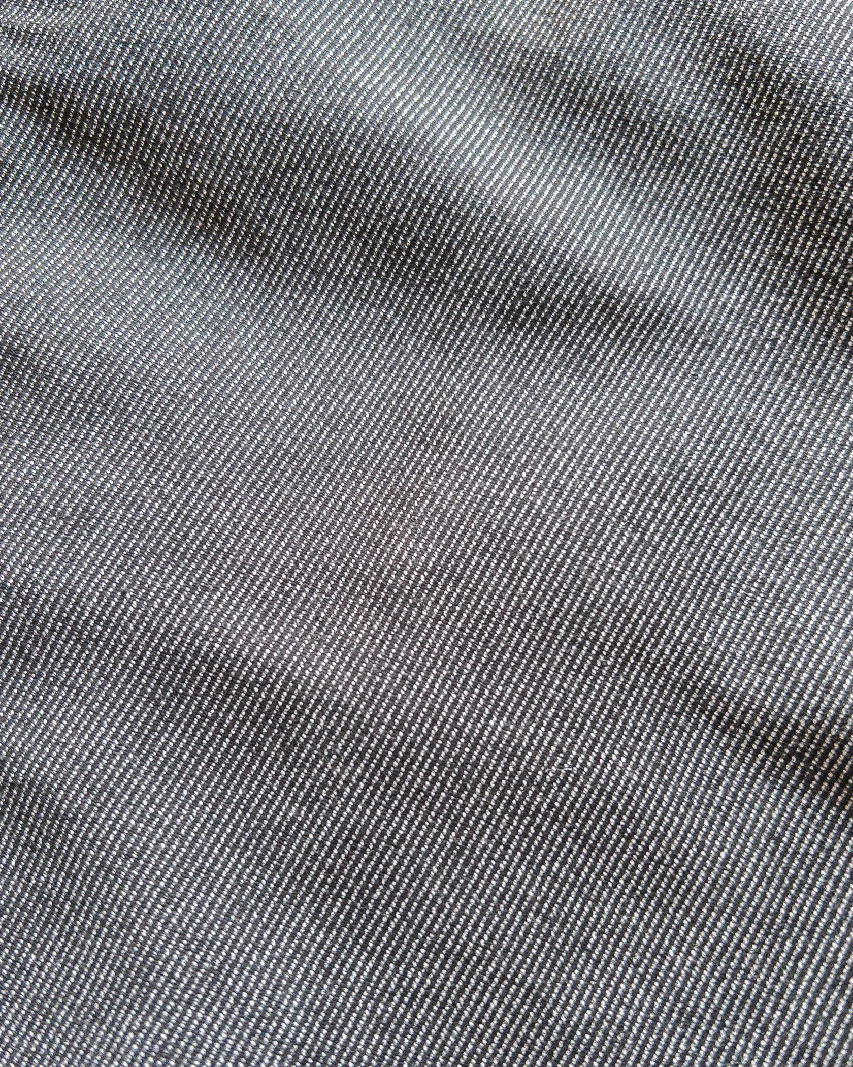 【WYTHE】Japanese Wabash Stripe Moleskin Chinos - Charcoal Smoke Pants 炭煙灰拔染鼴鼠皮直筒長褲 sold by Blue Beach Denim product image thumbnail 5