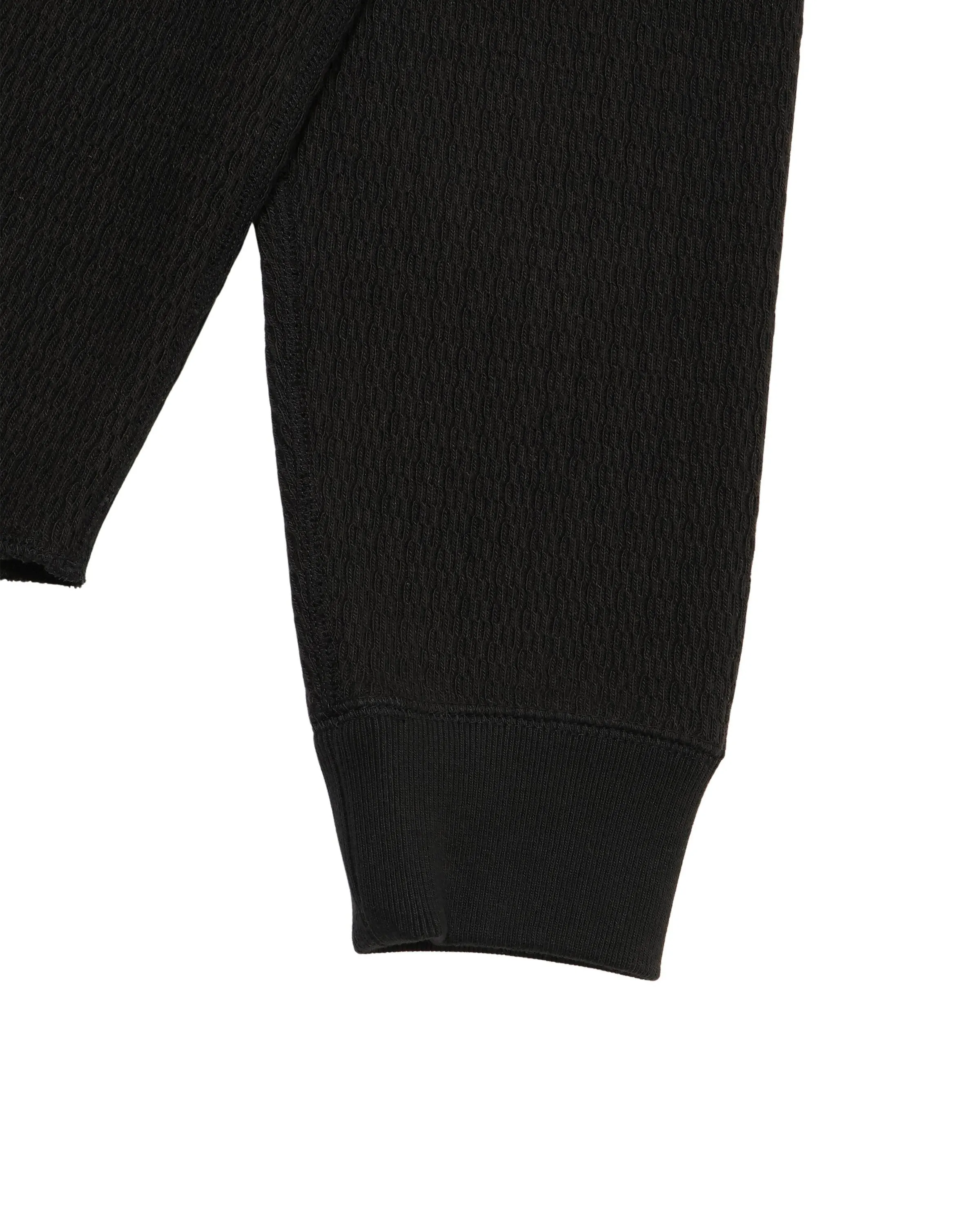 【Wonder Looper】Henley - Cashmere Blend Honeycomb – Sumi 墨染喀什米爾混紡華夫格長袖亨利領 sold by Blue Beach Denim product image thumbnail 3