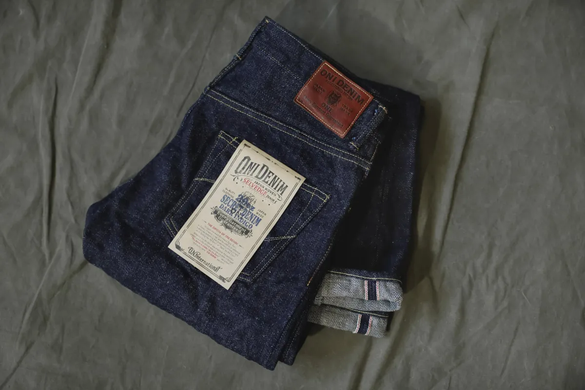 【ONI DENIM】288-DIZR Dark Indigo Secret Denim 20oz 深藍鬼秘重磅經典直筒牛仔褲 sold by Blue Beach Denim